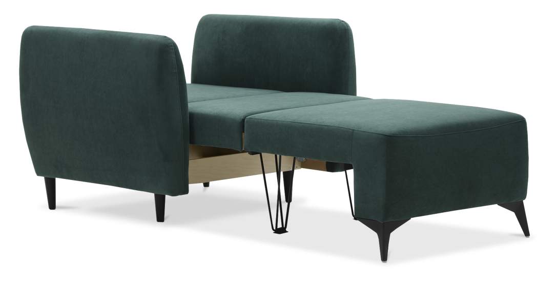 Раскладное кресло Тиволи изумрудный велюр 