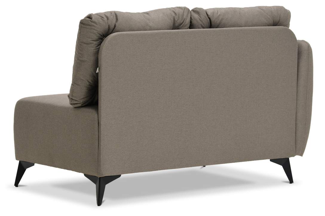 Угловая кушетка Тиволи 120 коричневая рогожка