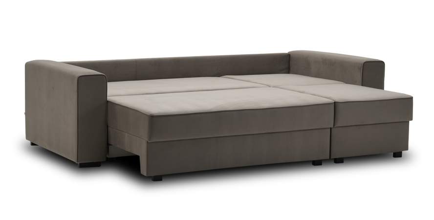 Диван трансформер Астон Светло-коричневый велюр Уцененный