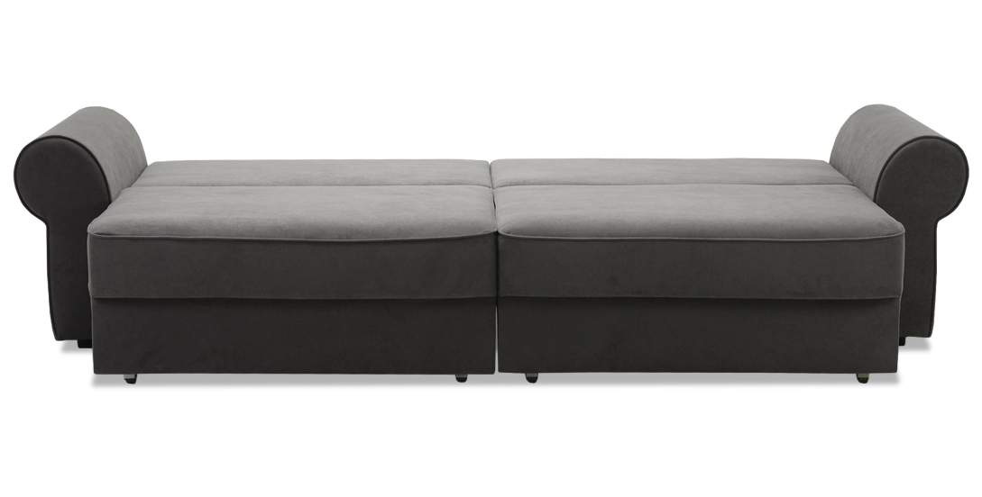 Прямой диван Тьерри Антрацитовый велюр