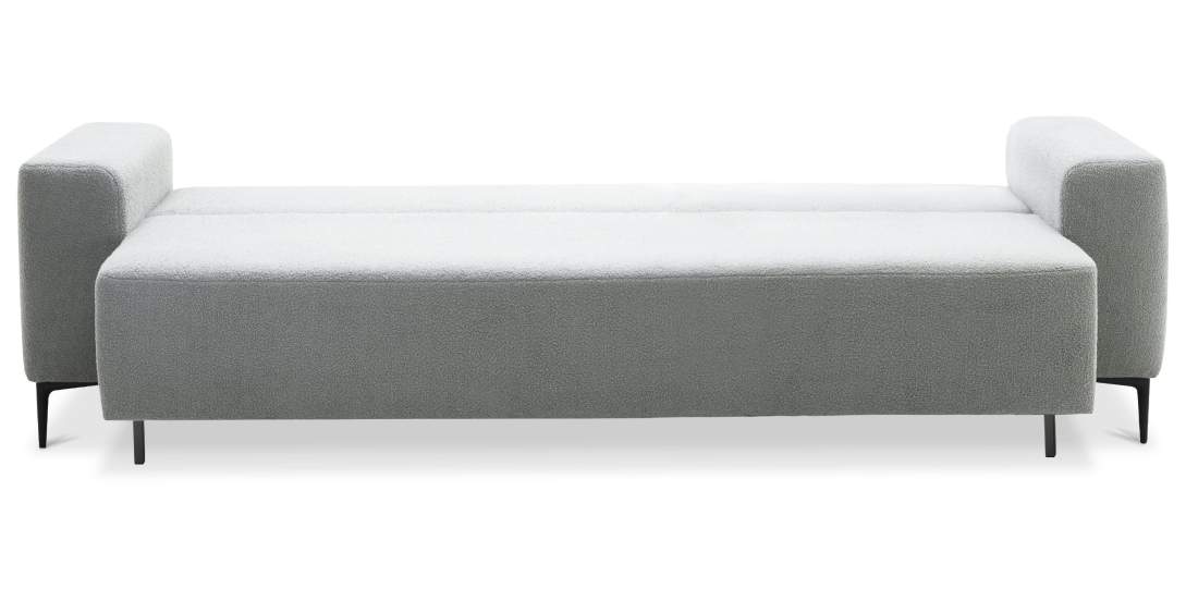 Прямой диван Вебер серебристый букле