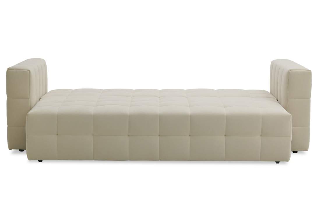 Прямой диван Энзо бежевый велюр