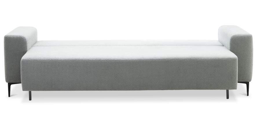 Прямой диван Вебер серебристый букле