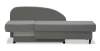 Угловая кушетка левая Иби светло-серый велюр