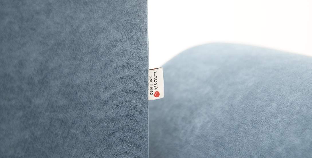 Прямой мини диван Гизела 140 Индиго велюр 