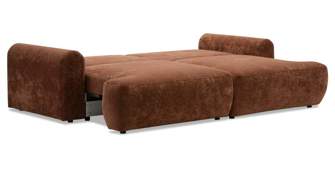 Прямой диван Кьянти Терракотовый велюр 