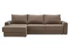 Угловой диван левый Вегас светло-коричневый велюр