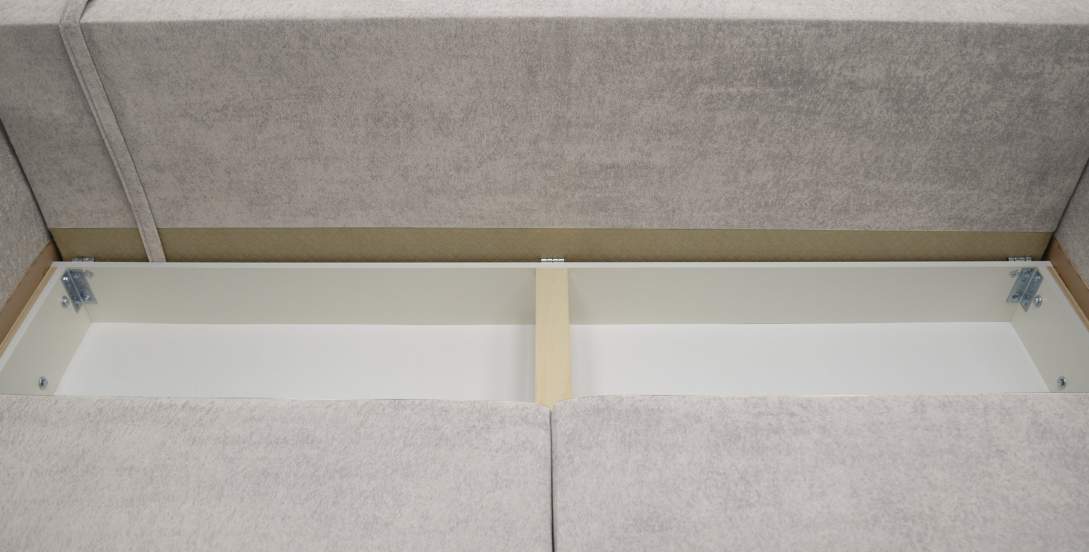 Прямой диван Авилла светло-серый велюр