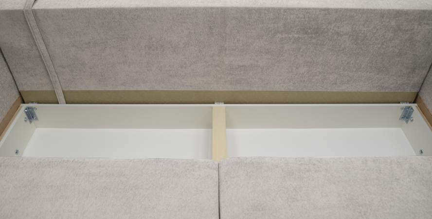 Прямой диван Авилла светло-серый велюр