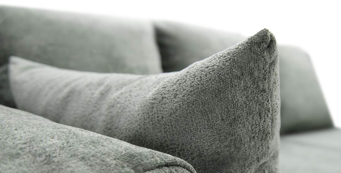 Прямой диван Тайлин Зеленый шенилл