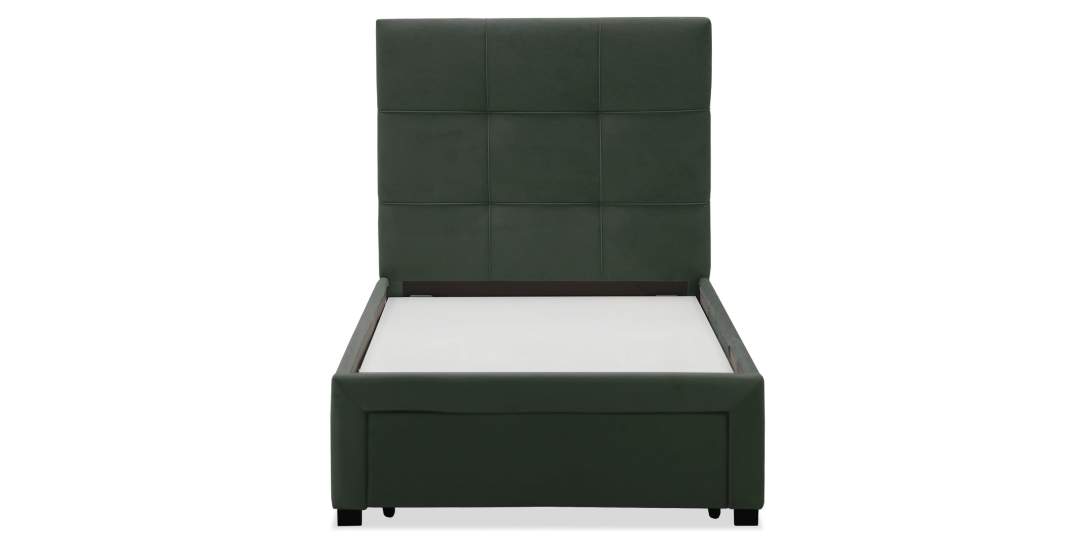 Односпальная кровать Борба 90 зеленый велюр