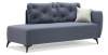 Угловая кушетка Тиволи 190 Cеро-синий велюр Уцененный