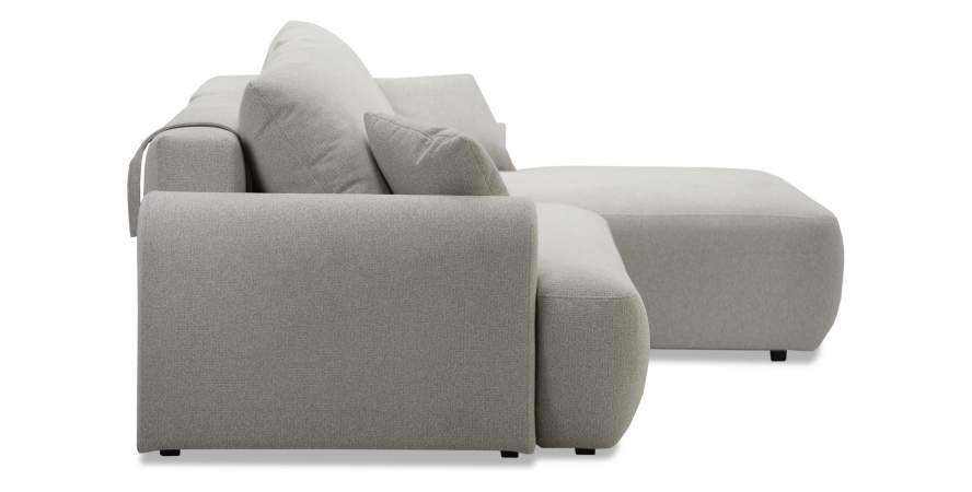 Угловой диван правый Кьянти светло-зеленый букле