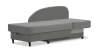 Угловая кушетка правая Иби светло-серый велюр