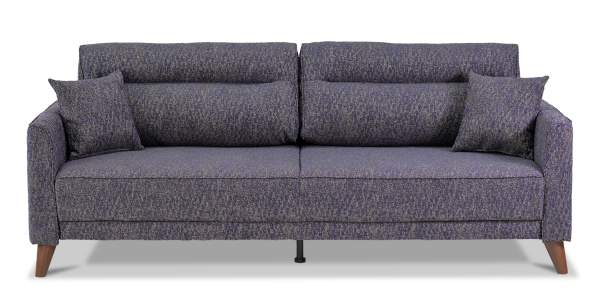 Прямой диван Авилла фиолетовая рогожка меланж Прямой диван Авилла фиолетовая рогожка меланж