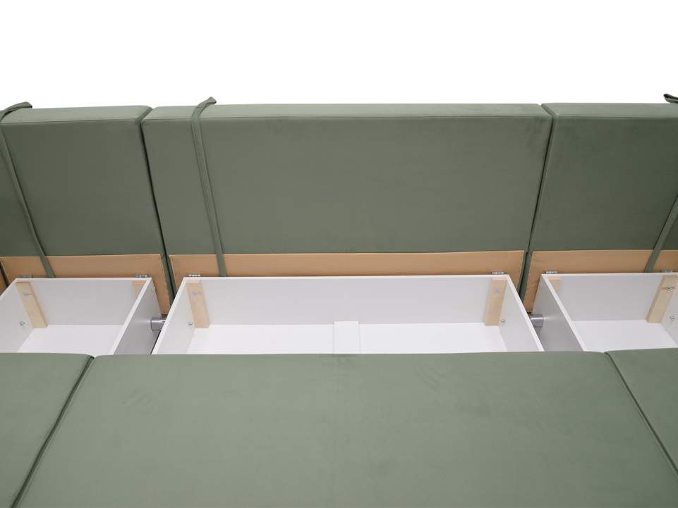 Диван трансформер Астон MAX светло-зеленый велюр