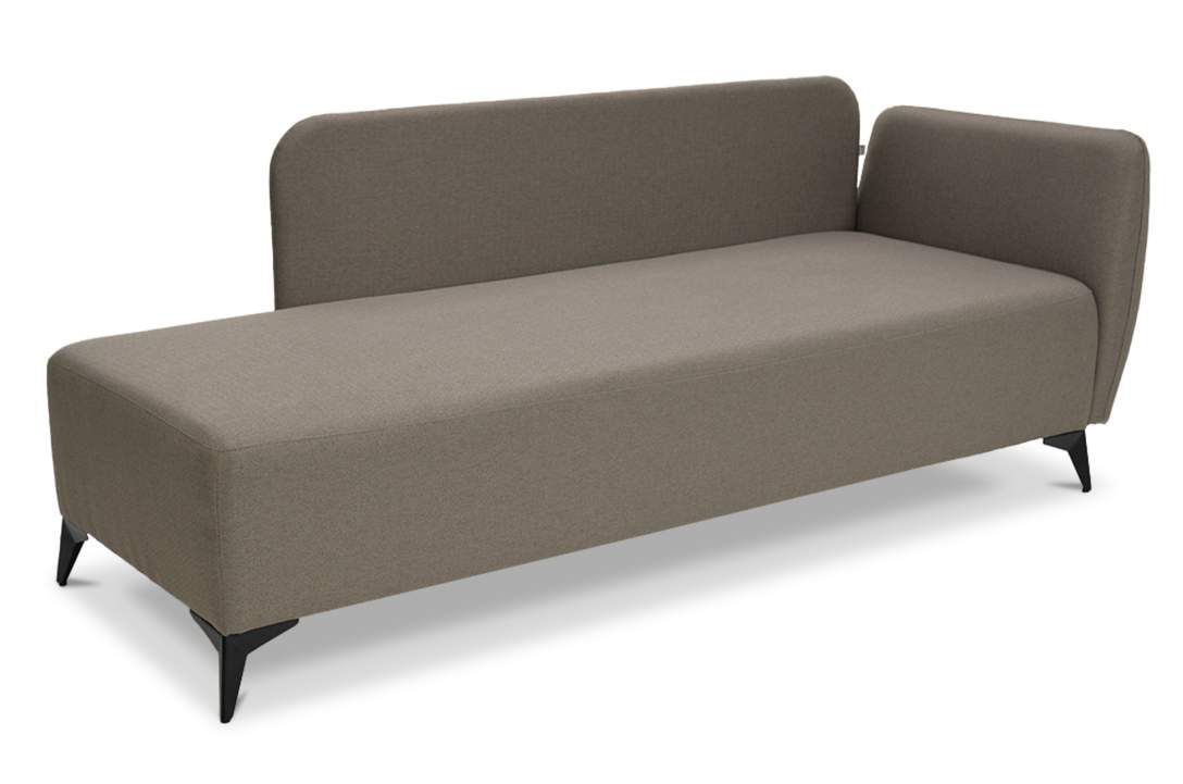 Угловая кушетка Тиволи 190 коричневая рогожка