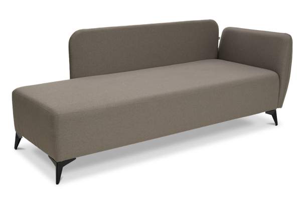 Угловая кушетка Тиволи 190 коричневая рогожка