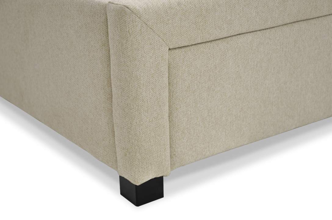 Двуспальная кровать Борба 140 кремовый шенилл