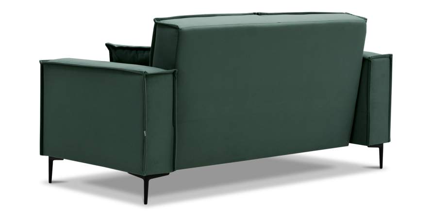 Прямой мини диван Авиньон изумрудный велюр Уцененный