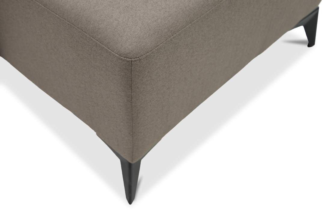 Угловой диван Тиволи коричневая рогожка