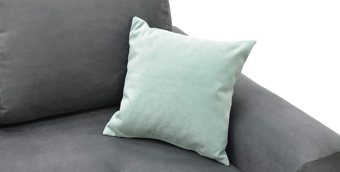 Угловой диван правый Коста Графитовый велюр 