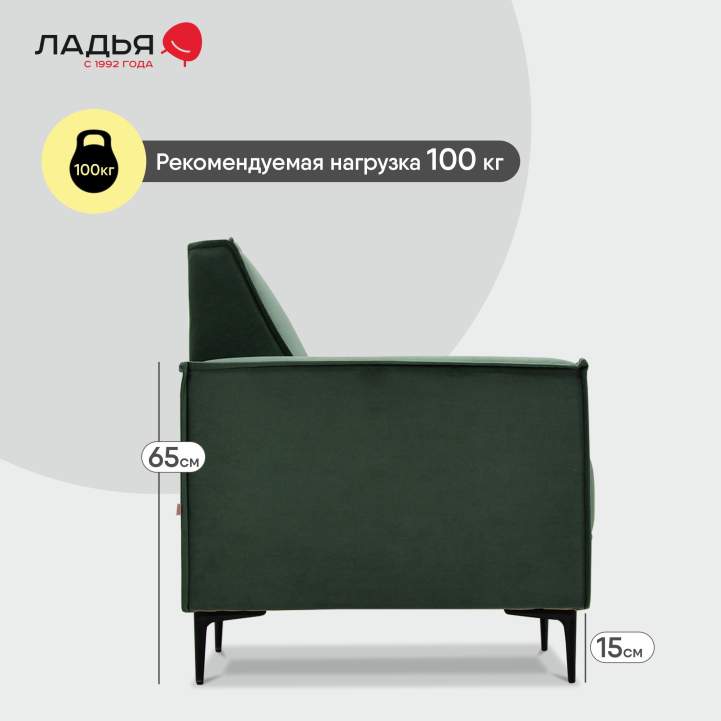 Кресло Авиньон Зеленый велюр