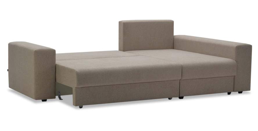 Угловой диван правый Майами Бежевый шенилл 