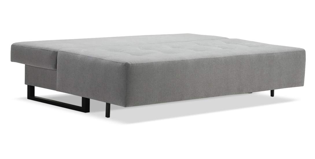 Прямой диван Морма Жемчужно-серый велюр