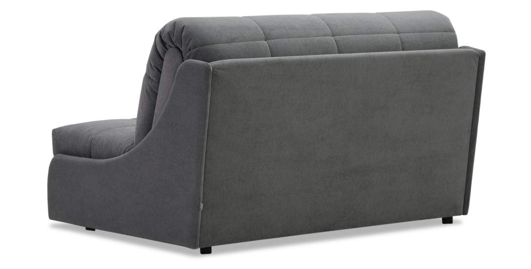 Прямой диван Тусон серый велюр