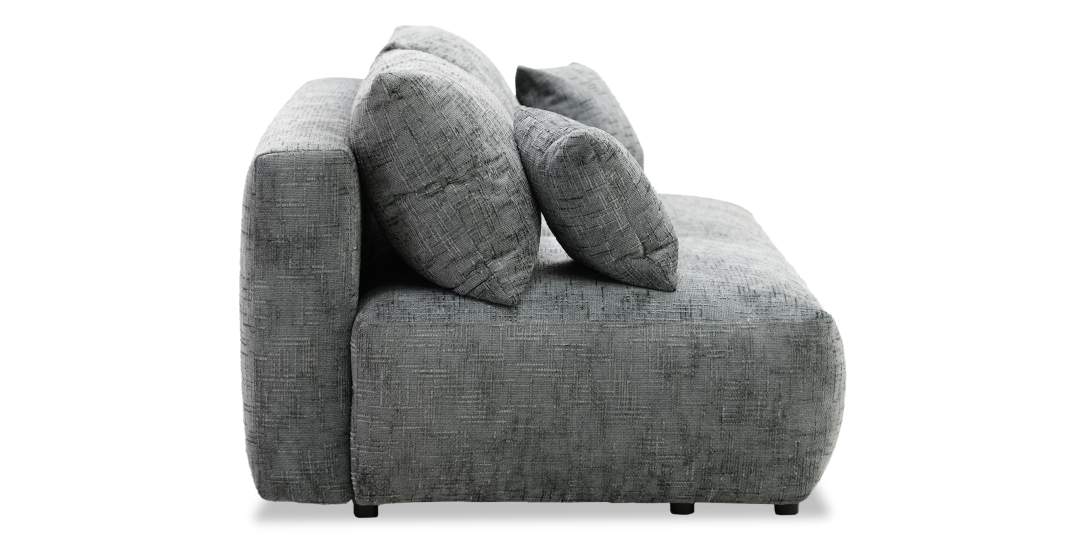 Прямой диван Кьяра графитовый шенилл 