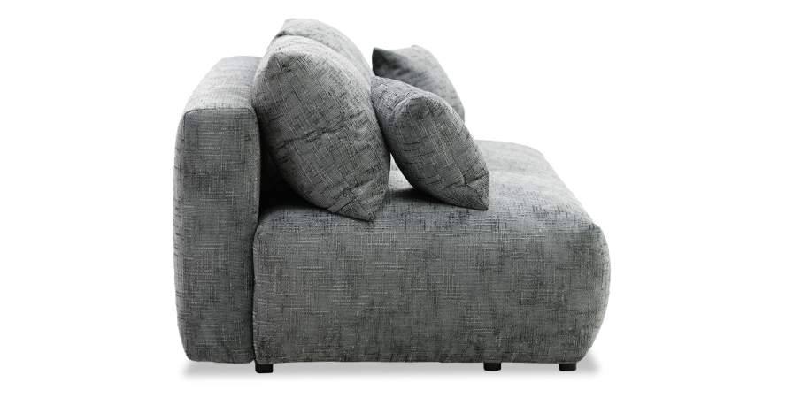 Прямой диван Кьяра графитовый шенилл 