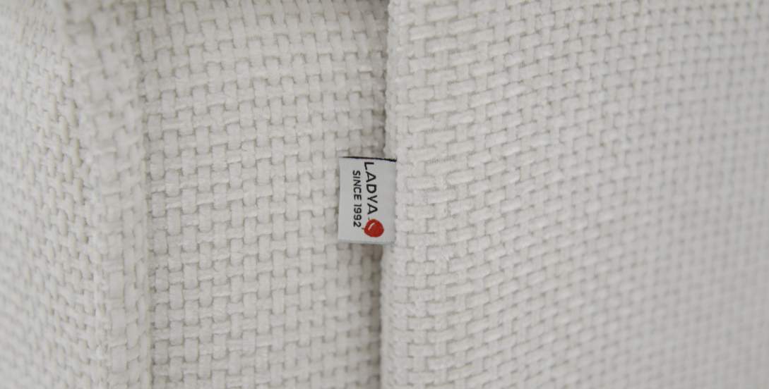 Прямой мини диван Бохо Жемчужный шенилл