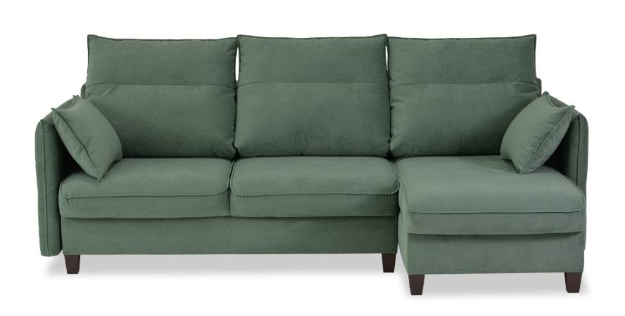 Угловой диван Палермо оливковый велюр