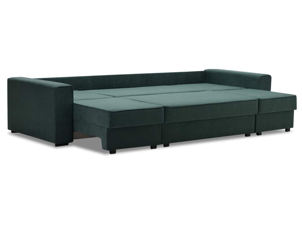 Диван трансформер Астон MAX изумрудный велюр