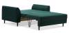 Прямой мини диван Касита 120 изумрудный велюр