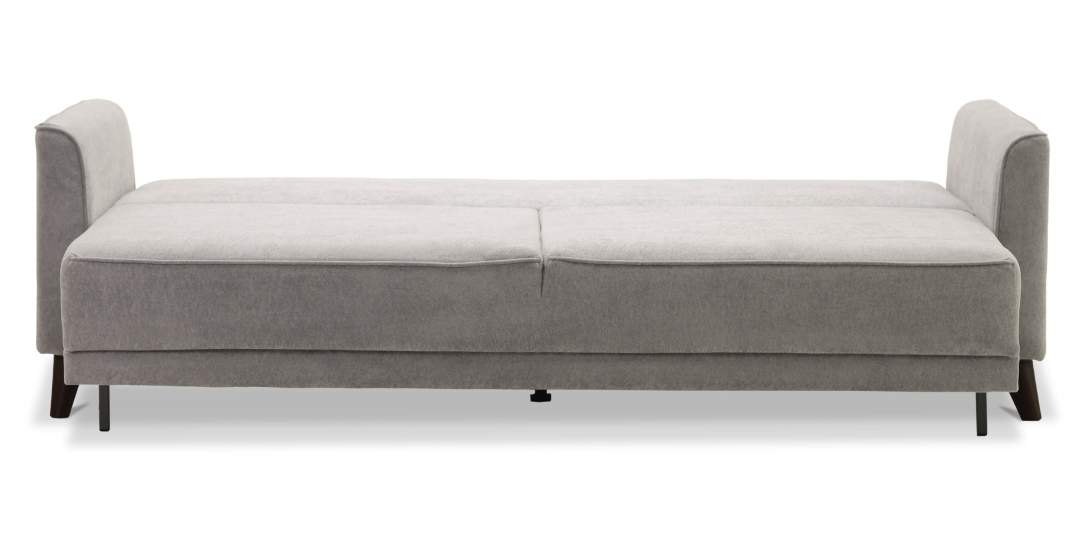 Прямой диван Авилла светло-серый велюр