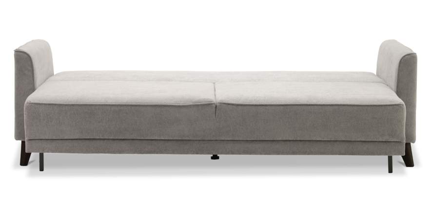 Прямой диван Авилла светло-серый велюр