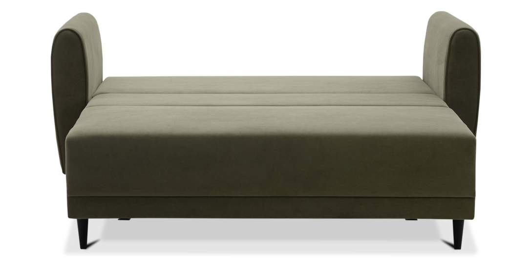 Прямой мини диван Калано 120 Хаки велюр