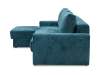 Угловой диван правый Вегас синий велюр Уцененный