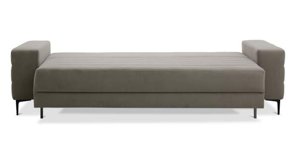 Прямой диван Белес миди коричневый велюр