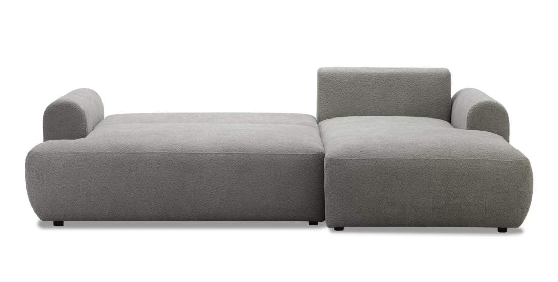 Угловой диван правый Кьянти Серо-коричневый шенилл