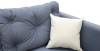 Угловая кушетка Тиволи 190 Cеро-синий велюр Уцененный