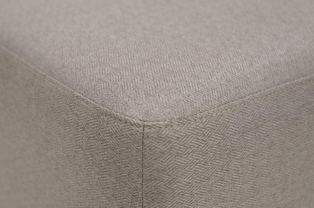 Пуф Тиволи коричневая рогожка