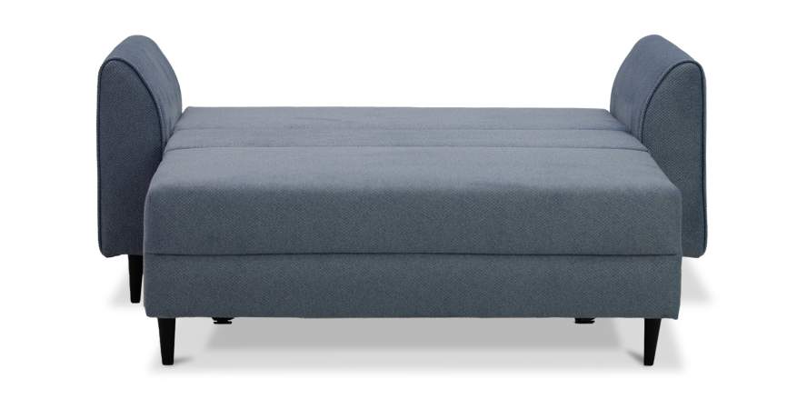 Прямой мини диван Касита 140 голубой велюр