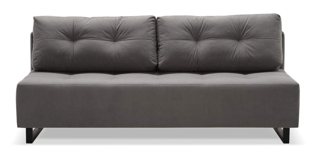 Прямой диван Морма оранжевый велюр Уцененный