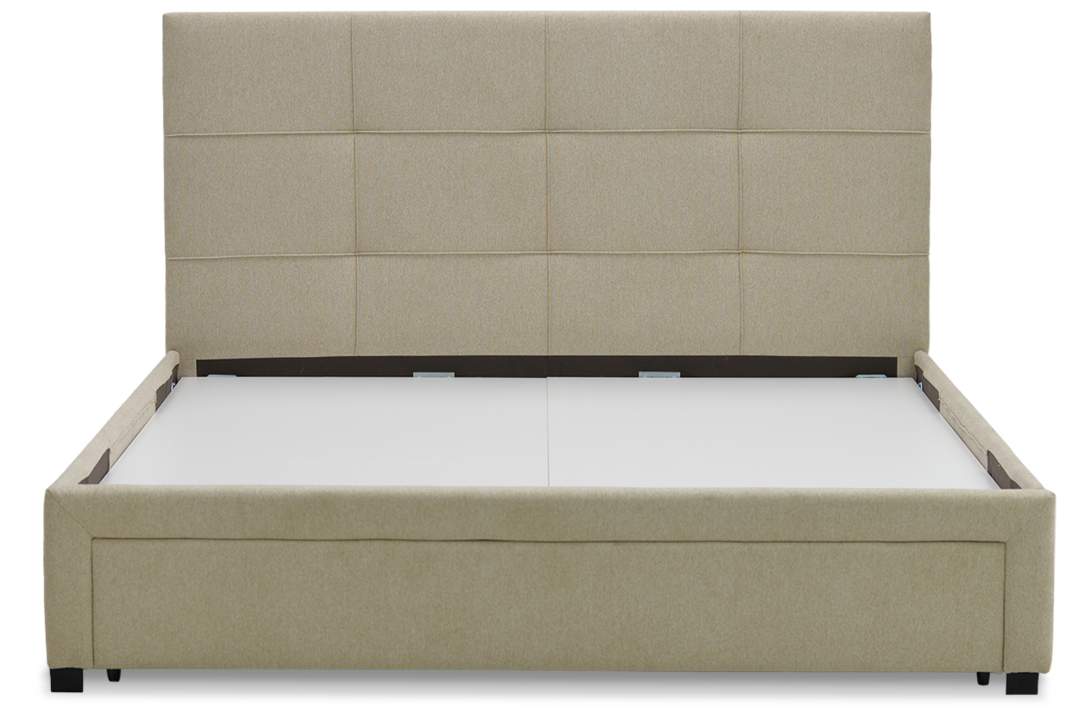 Двуспальная кровать Борба 140 кремовый шенилл