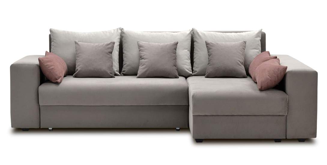 Угловой диван Майами Бежевый велюр 