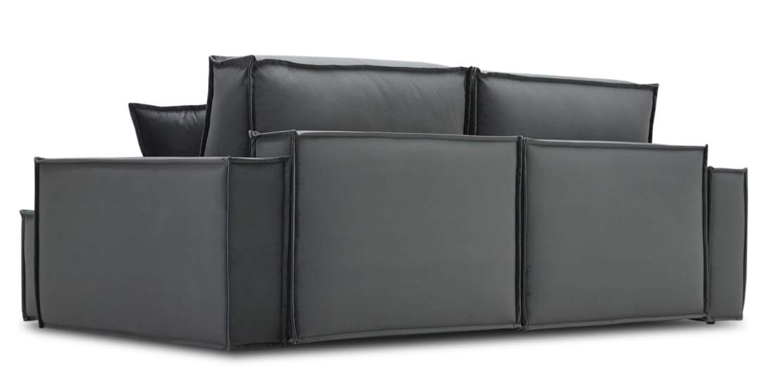 Угловой диван Тейлор Антрацитовый велюр