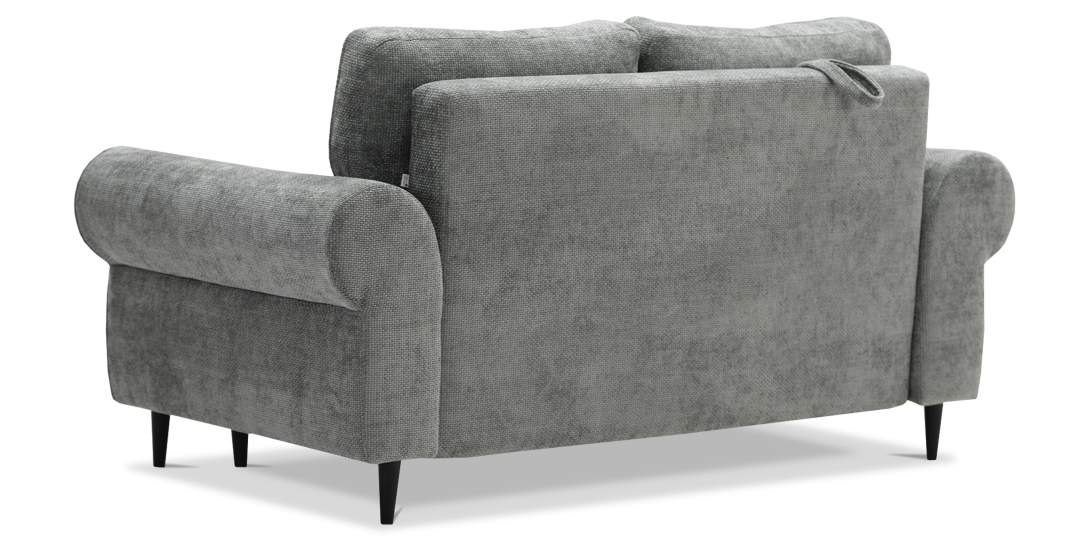 Прямой мини диван Гизела 140 Серый шенилл 